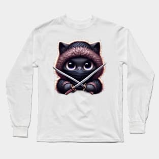 Ninja Cat The Adorable Assassin Long Sleeve T-Shirt